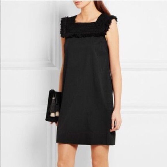MADEWELL Black Sundream Fringed Shift Dress - Picture 3 of 9